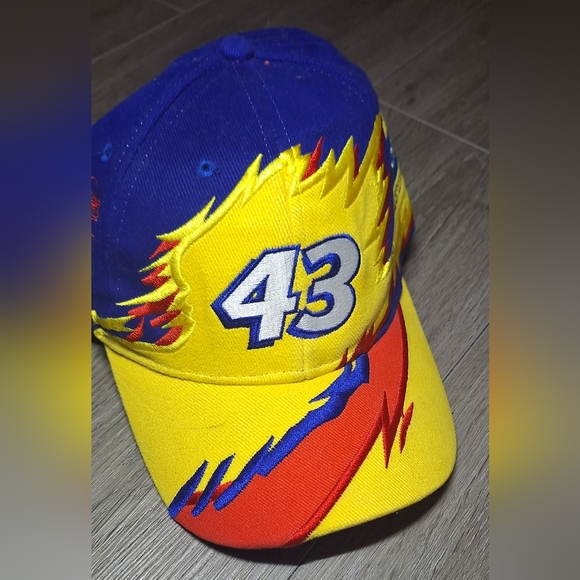Vintage Richard Petty #43 Pinwheel Snapback Hat Norton Nascar - Picture 5 of 8